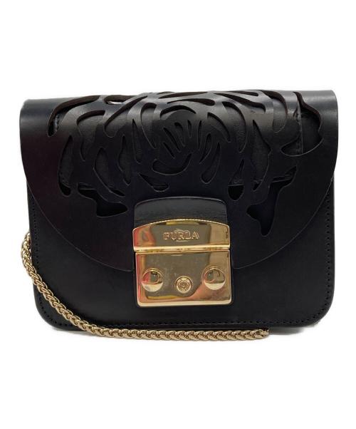 FURLA（フルラ）FURLA (フルラ) メトロポリス　ショルダーバッグ ブラックの古着・服飾アイテム