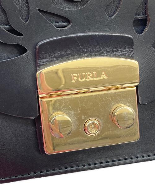 FURLA（フルラ）FURLA (フルラ) メトロポリス　ショルダーバッグ ブラックの古着・服飾アイテム