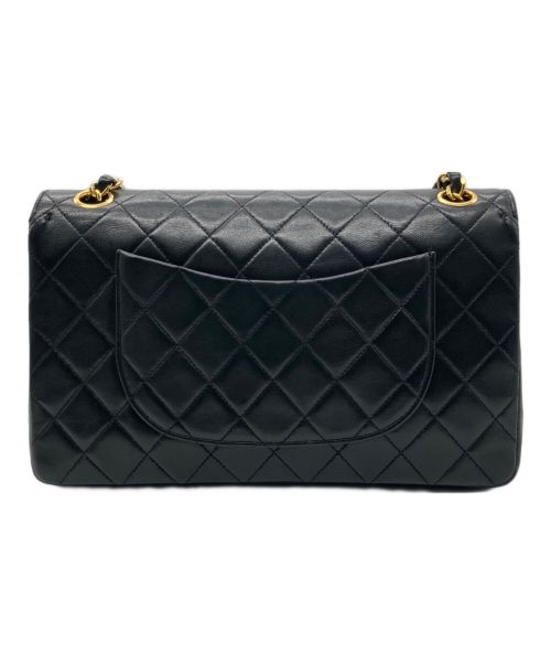 CHANEL（シャネル）CHANEL (シャネル) マトラッセ25/Wフラップチェーンショルダーバッグ ブラック サイズ:25の古着・服飾アイテム
