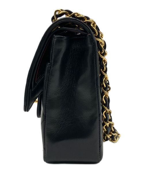CHANEL（シャネル）CHANEL (シャネル) マトラッセ25/Wフラップチェーンショルダーバッグ ブラック サイズ:25の古着・服飾アイテム