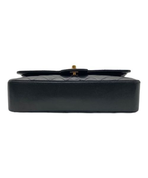 CHANEL（シャネル）CHANEL (シャネル) マトラッセ25/Wフラップチェーンショルダーバッグ ブラック サイズ:25の古着・服飾アイテム