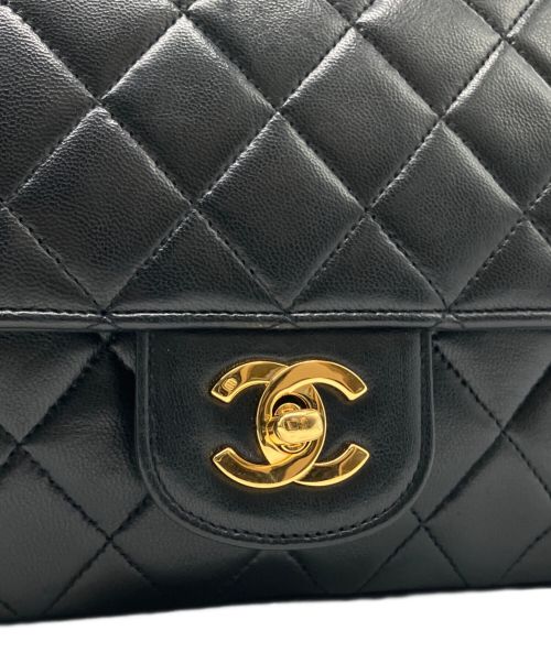 CHANEL（シャネル）CHANEL (シャネル) マトラッセ25/Wフラップチェーンショルダーバッグ ブラック サイズ:25の古着・服飾アイテム