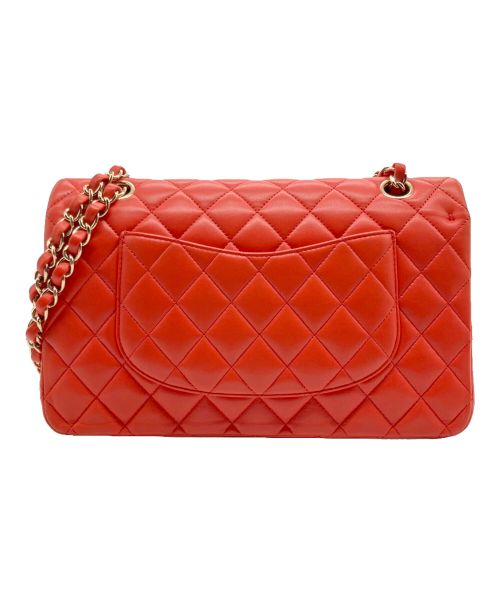 CHANEL（シャネル）CHANEL (シャネル) マトラッセ25/Wフラップチェーンショルダーバッグ オレンジ サイズ:25の古着・服飾アイテム