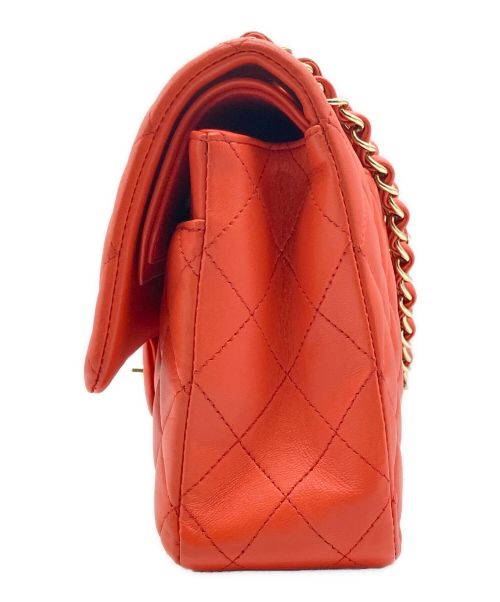CHANEL（シャネル）CHANEL (シャネル) マトラッセ25/Wフラップチェーンショルダーバッグ オレンジ サイズ:25の古着・服飾アイテム