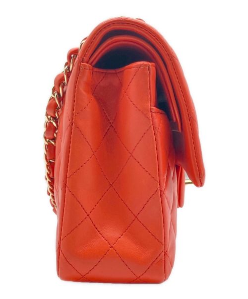 CHANEL（シャネル）CHANEL (シャネル) マトラッセ25/Wフラップチェーンショルダーバッグ オレンジ サイズ:25の古着・服飾アイテム