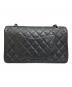 CHANEL (シャネル) マトラッセ25 Wフラップチェーンショルダーバッグ ブラック×シルバー金具 サイズ:25：800000円