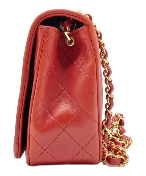 CHANEL（シャネル）CHANEL (シャネル) チェーンショルダーバッグ/マトラッセ レッド サイズ:23の古着・服飾アイテム