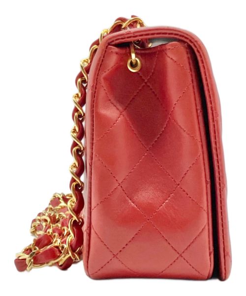 CHANEL（シャネル）CHANEL (シャネル) チェーンショルダーバッグ/マトラッセ レッド サイズ:23の古着・服飾アイテム