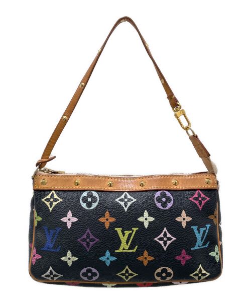 LOUIS VUITTON（ルイ ヴィトン）LOUIS VUITTON (ルイ ヴィトン) ポシェット アクセソワール モノグラム マルチカラー ノワールの古着・服飾アイテム