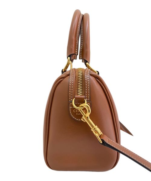 CELINE（セリーヌ）CELINE (セリーヌ) ミニボストンバッグ ブラウンの古着・服飾アイテム