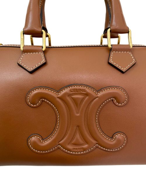 CELINE（セリーヌ）CELINE (セリーヌ) ミニボストンバッグ ブラウンの古着・服飾アイテム