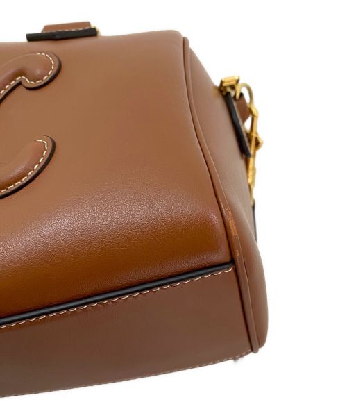 CELINE（セリーヌ）CELINE (セリーヌ) ミニボストンバッグ ブラウンの古着・服飾アイテム