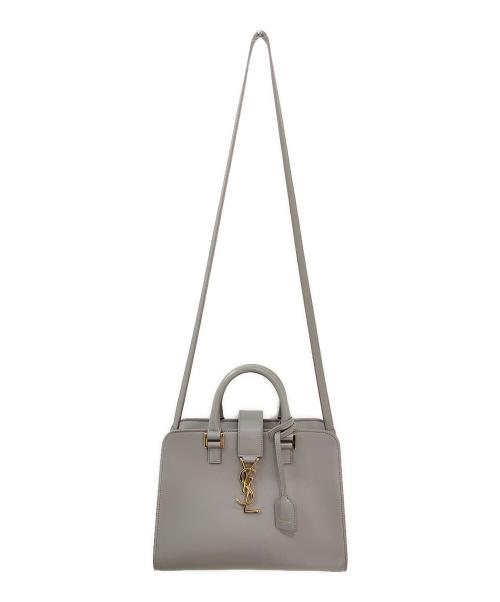 Saint Laurent Paris（サンローランパリ）Saint Laurent Paris (サンローランパリ) ベイビーカバス2WAYショルダーバッグ グレーの古着・服飾アイテム