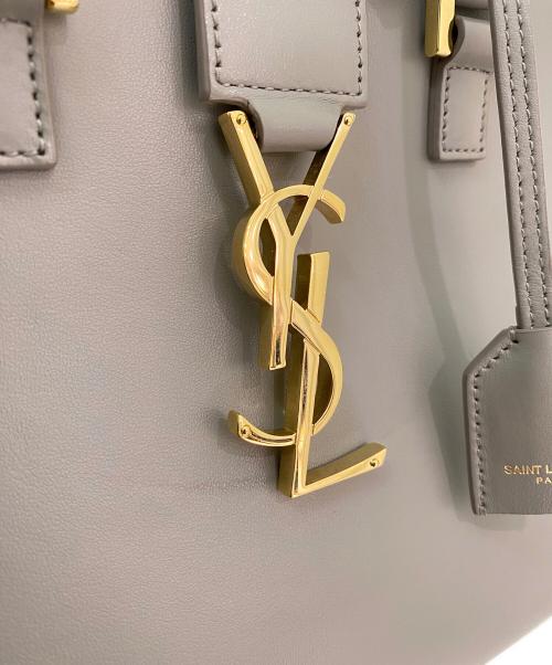Saint Laurent Paris（サンローランパリ）Saint Laurent Paris (サンローランパリ) ベイビーカバス2WAYショルダーバッグ グレーの古着・服飾アイテム