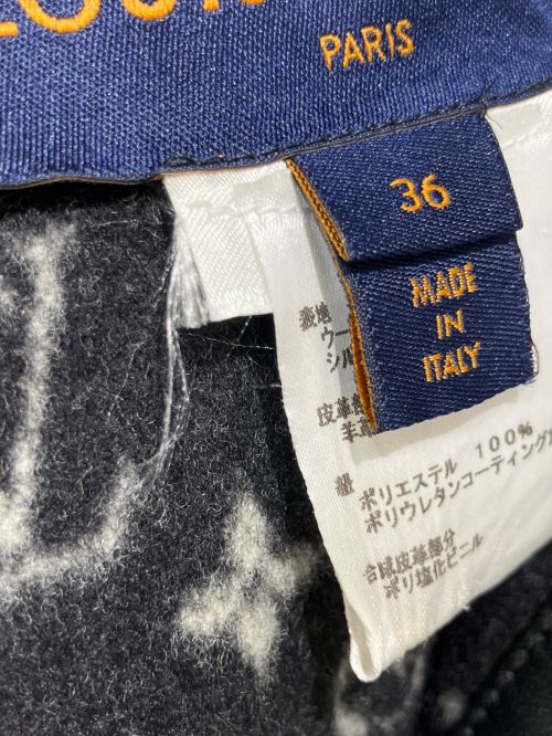LOUIS VUITTON（ルイ ヴィトン）LOUIS VUITTON (ルイ ヴィトン) モノグラムフーデッドケープコート ブラック サイズ:36の古着・服飾アイテム