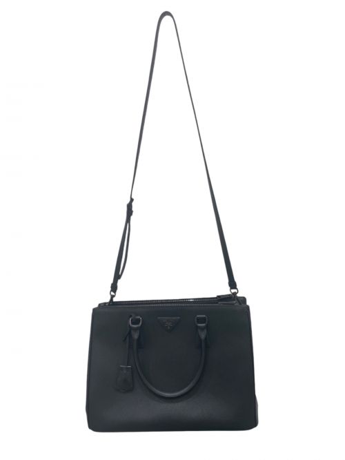 PRADA（プラダ）PRADA (プラダ) ガレリアトートバッグ ブラックの古着・服飾アイテム