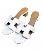 HERMESエルメス）の古着「オアジスサンダル」｜ホワイト