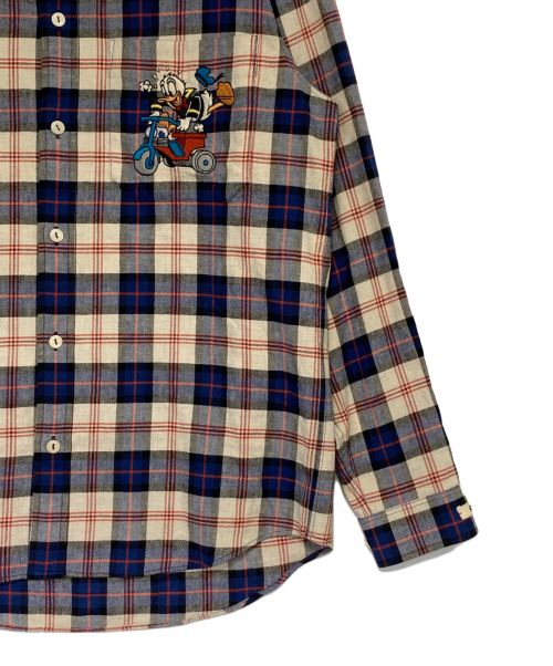 GUCCI（グッチ）GUCCI (グッチ) DISNEY (ディズニー) ドナルドチェックシャツ サイズ:44の古着・服飾アイテム