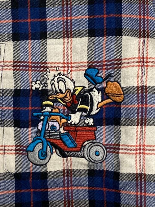 GUCCI（グッチ）GUCCI (グッチ) DISNEY (ディズニー) ドナルドチェックシャツ サイズ:44の古着・服飾アイテム