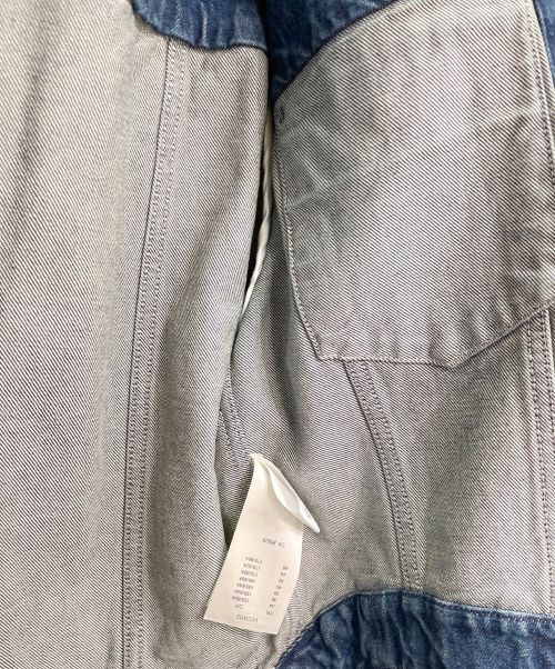 LOUIS VUITTON（ルイ ヴィトン）LOUIS VUITTON (ルイ ヴィトン) ノーカラー デニムジャケット スカイブルー サイズ:36の古着・服飾アイテム