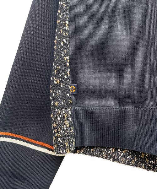 LOUIS VUITTON（ルイ ヴィトン）LOUIS VUITTON (ルイ ヴィトン) ツイード切替 カーディガン ブラック サイズ:Mの古着・服飾アイテム