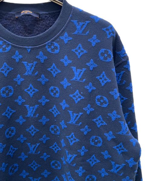 LOUIS VUITTON（ルイ ヴィトン）LOUIS VUITTON (ルイ ヴィトン) モノグラムジャカードスウェット ネイビー サイズ:XXLの古着・服飾アイテム