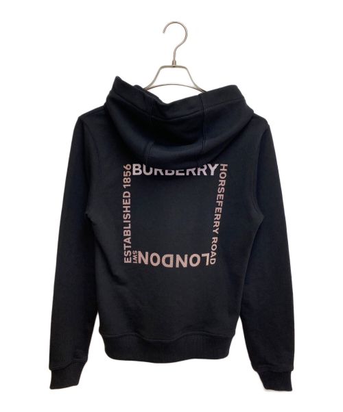 BURBERRY（バーバリー）BURBERRY (バーバリー) Logo Print Hoodie（ロゴプリントフーディ） ブラック サイズ:Sの古着・服飾アイテム