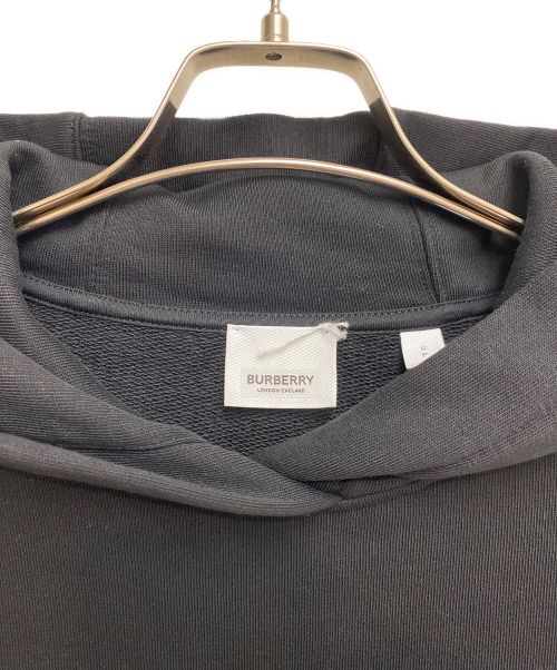 BURBERRY（バーバリー）BURBERRY (バーバリー) Logo Print Hoodie（ロゴプリントフーディ） ブラック サイズ:Sの古着・服飾アイテム