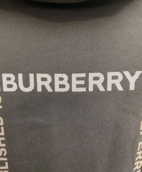 BURBERRY（バーバリー）BURBERRY (バーバリー) Logo Print Hoodie（ロゴプリントフーディ） ブラック サイズ:Sの古着・服飾アイテム