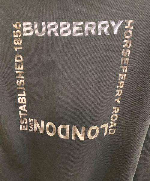 BURBERRY（バーバリー）BURBERRY (バーバリー) Logo Print Hoodie（ロゴプリントフーディ） ブラック サイズ:Sの古着・服飾アイテム