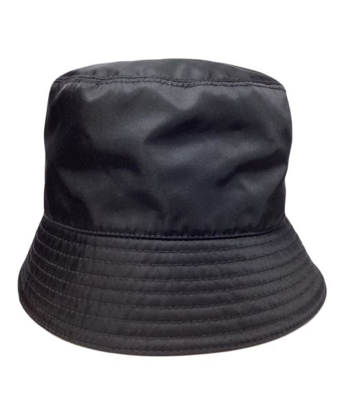 PRADA（プラダ）PRADA (プラダ) Re-Nylon Bucket Hat（リナイロンバケットハット） ブラック サイズ:Sの古着・服飾アイテム