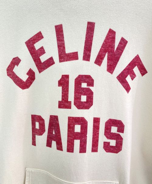 CELINE（セリーヌ）CELINE (セリーヌ) 16PARISロゴパーカー ベージュ サイズ:Mの古着・服飾アイテム