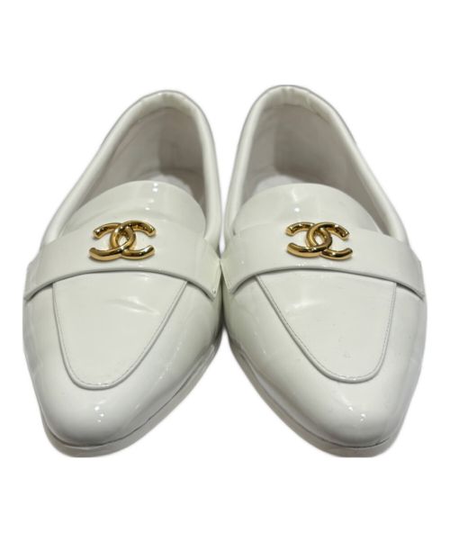 CHANEL（シャネル）CHANEL (シャネル) ポインテッドトゥパンプス ホワイト サイズ:38の古着・服飾アイテム