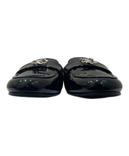 CHANEL（シャネル）CHANEL (シャネル) ココマーク エナメルミュール ブラック サイズ:38Cの古着・服飾アイテム