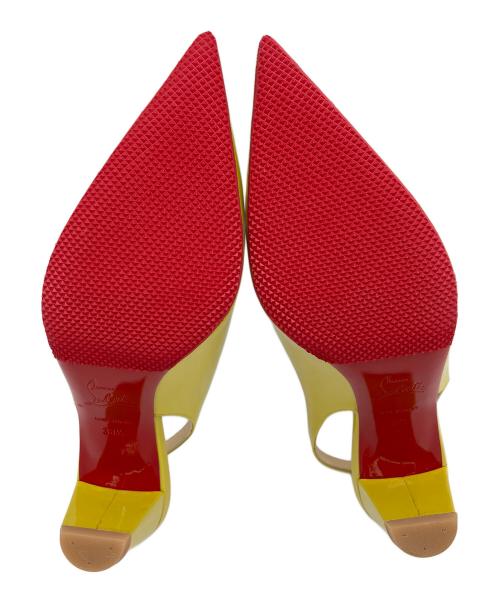 Christian Louboutin（クリスチャン・ルブタン）Christian Louboutin (クリスチャン・ルブタン) バックストラップミュール イエロー サイズ:38 1/2の古着・服飾アイテム