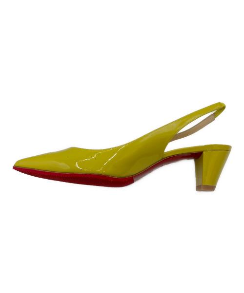 Christian Louboutin（クリスチャン・ルブタン）Christian Louboutin (クリスチャン・ルブタン) バックストラップミュール イエロー サイズ:38 1/2の古着・服飾アイテム