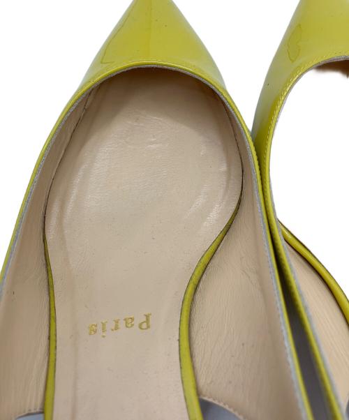 Christian Louboutin（クリスチャン・ルブタン）Christian Louboutin (クリスチャン・ルブタン) バックストラップミュール イエロー サイズ:38 1/2の古着・服飾アイテム