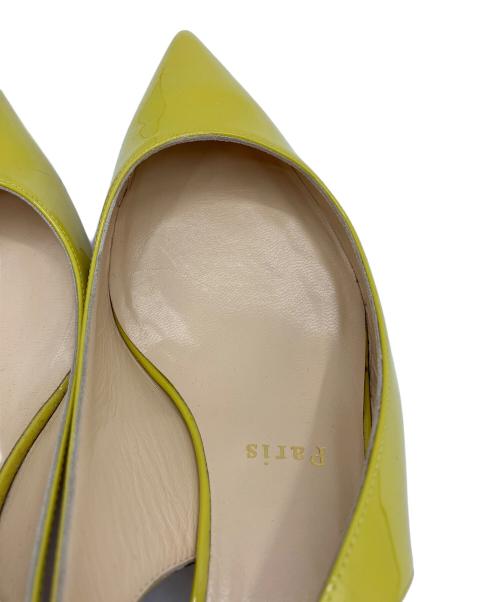 Christian Louboutin（クリスチャン・ルブタン）Christian Louboutin (クリスチャン・ルブタン) バックストラップミュール イエロー サイズ:38 1/2の古着・服飾アイテム