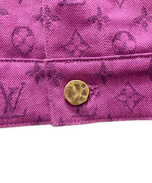 LOUIS VUITTON（ルイ ヴィトン）LOUIS VUITTON (ルイ ヴィトン) モノグラムデニムジャケット パープル サイズ:44の古着・服飾アイテム