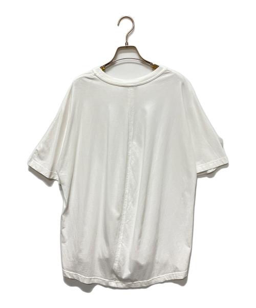 BALENCIAGA（バレンシアガ）BALENCIAGA (バレンシアガ) 18SS ミニロゴオーバーサイズTシャツ/ビッグシルエット ロゴ Tシャツ ホワイト サイズ:XSの古着・服飾アイテム