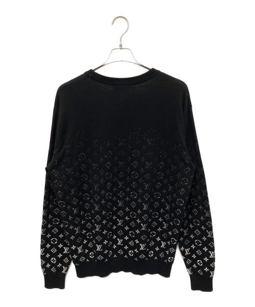LOUIS VUITTON（ルイ ヴィトン）LOUIS VUITTON (ルイ ヴィトン) モノグラムグラデーションニット ブラック サイズ:Lの古着・服飾アイテム