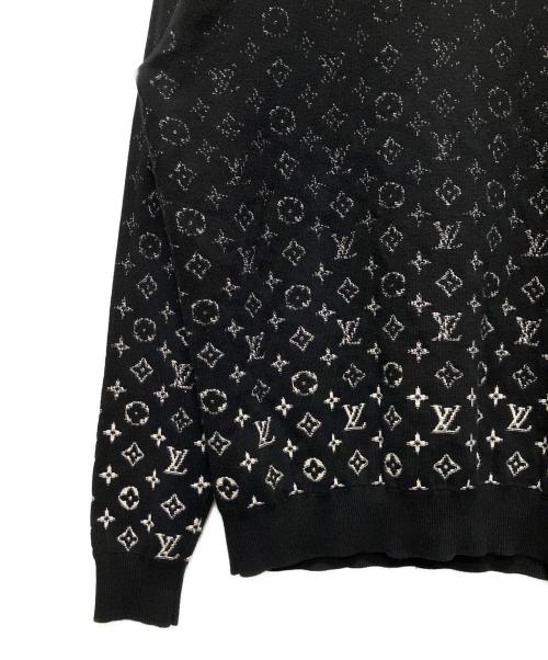 LOUIS VUITTON（ルイ ヴィトン）LOUIS VUITTON (ルイ ヴィトン) モノグラムグラデーションニット ブラック サイズ:Lの古着・服飾アイテム