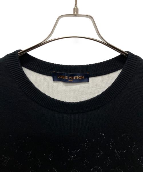 LOUIS VUITTON（ルイ ヴィトン）LOUIS VUITTON (ルイ ヴィトン) モノグラムグラデーションニット ブラック サイズ:Lの古着・服飾アイテム
