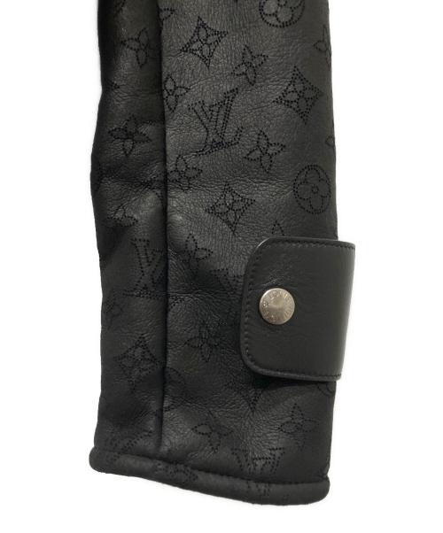 LOUIS VUITTON（ルイ ヴィトン）LOUIS VUITTON (ルイ ヴィトン) モノグラムパンチングレザージャケット ブラック サイズ:34の古着・服飾アイテム