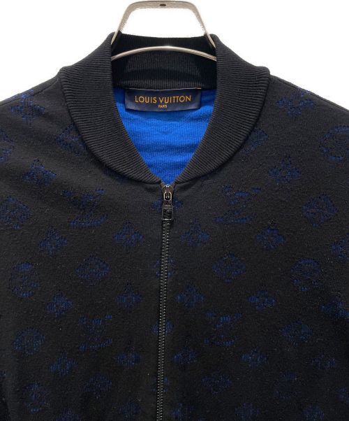 LOUIS VUITTON（ルイ ヴィトン）LOUIS VUITTON (ルイ ヴィトン) ドロップニードルモノグラムジップスウェット ブラック サイズ:Sの古着・服飾アイテム