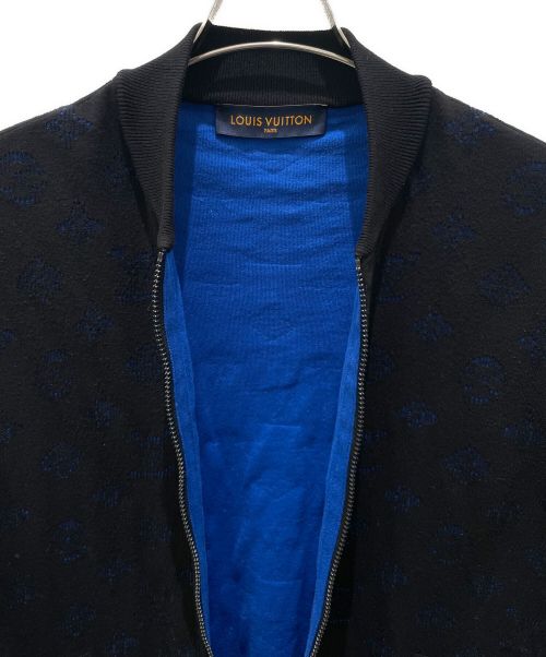 LOUIS VUITTON（ルイ ヴィトン）LOUIS VUITTON (ルイ ヴィトン) ドロップニードルモノグラムジップスウェット ブラック サイズ:Sの古着・服飾アイテム