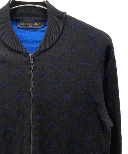 LOUIS VUITTON（ルイ ヴィトン）LOUIS VUITTON (ルイ ヴィトン) ドロップニードルモノグラムジップスウェット ブラック サイズ:Sの古着・服飾アイテム