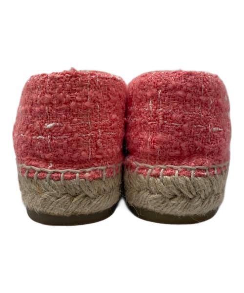 CHANEL（シャネル）CHANEL (シャネル) ココマークエスパドリーユ ピンク サイズ:37の古着・服飾アイテム