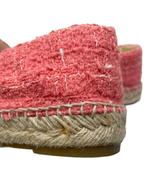 CHANEL（シャネル）CHANEL (シャネル) ココマークエスパドリーユ ピンク サイズ:37の古着・服飾アイテム