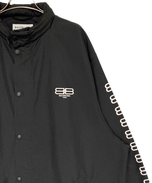 BALENCIAGA（バレンシアガ）BALENCIAGA (バレンシアガ) BBロゴコーチジャケット ブラック サイズ:34の古着・服飾アイテム